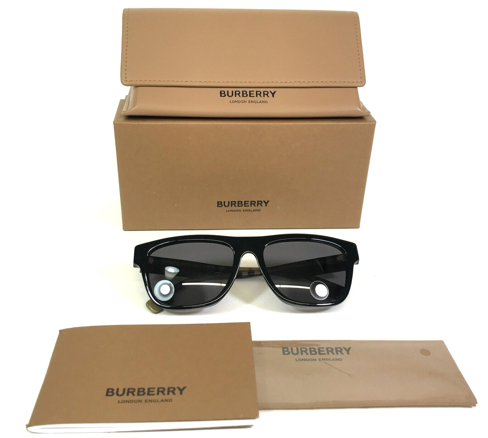 Burberry Sunglasses B4293 3773/81 Black Brown Nova Check