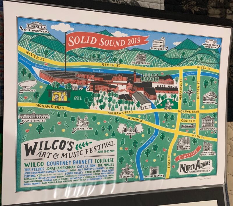 Wilco Solid Sound 2019 Map Poster