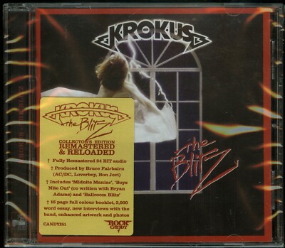 Krokus The Blitz CD new Rock Candy Records Reissue