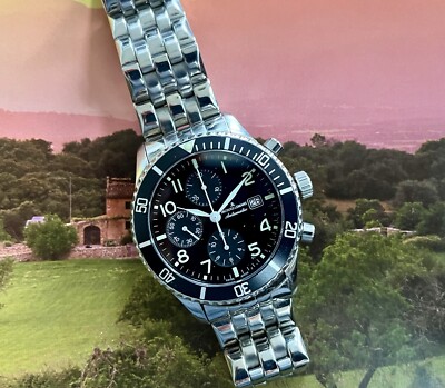 Jacques Lemans Geneve  Automatic Valjoux 7750 SWISS MADE  Chrono, Date  G148