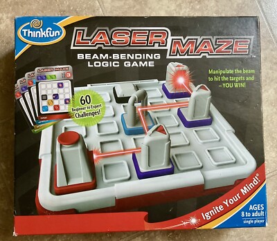 Laser Maze Beam Bending Logic Game ThinkFun Complete And Working