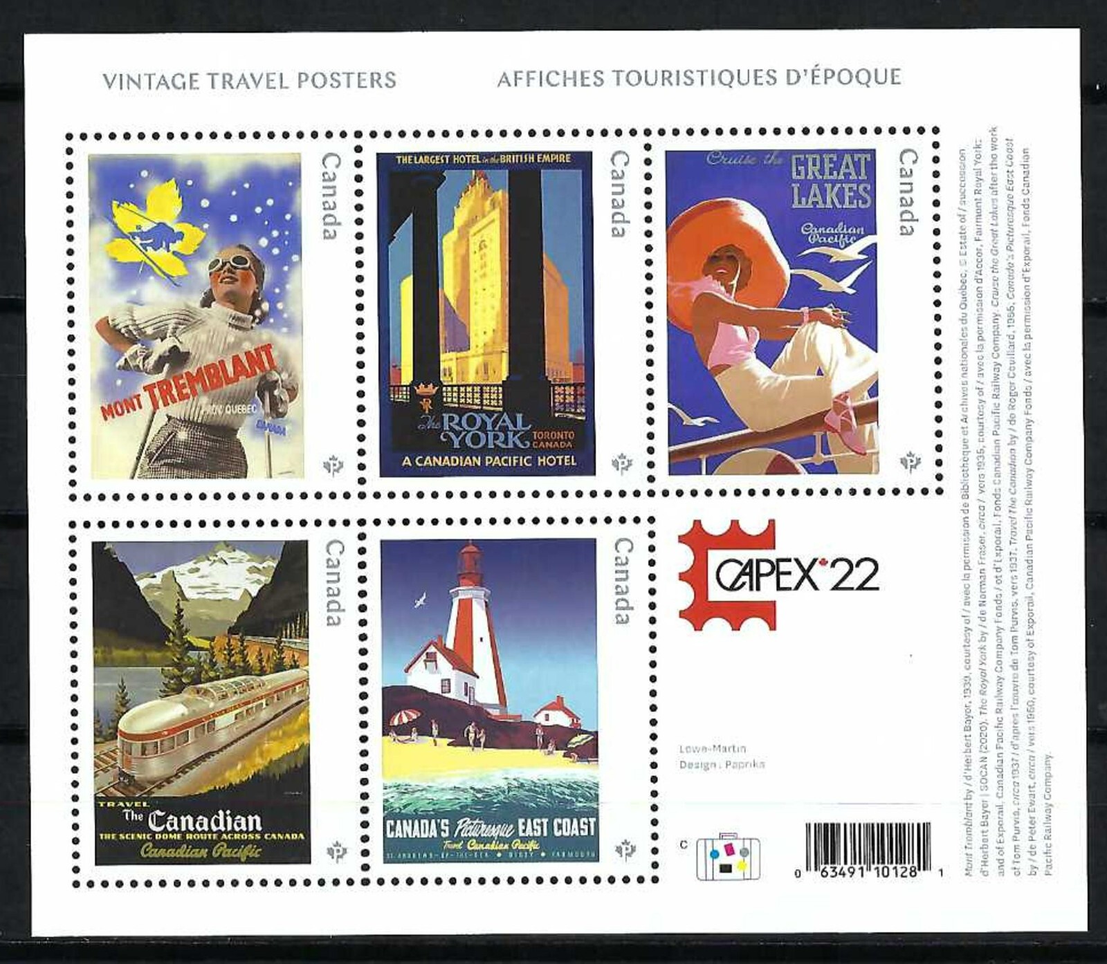 CANADA MINT SOUVENIR SHEET - VFNH - SCOTT 3333f - VINTAGE