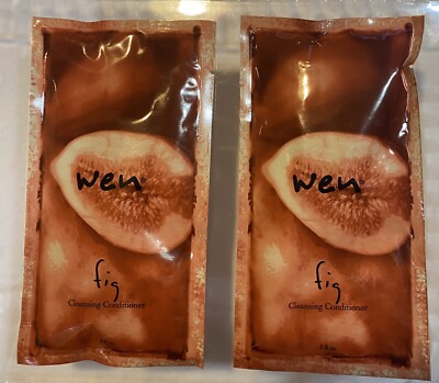 Wen Cleansing Conditioner Shampoo Fig Travel Trial Packet ChazDean Lot Of 2 New