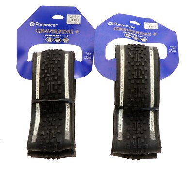 Panaracer Gravelking EXT PLUS ProTite Pair of Gravel Tires 700x35c Blk/Blk NEW