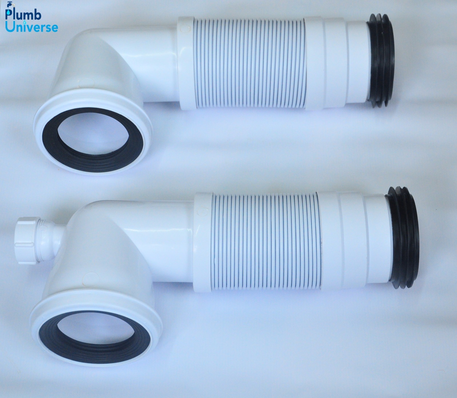 Toilet Bent Flexible Waste Soil Pan Connector 330730mm Waste Spigot