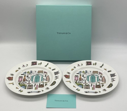 TIFFANY&Co. 5thAvenue デザートプレート2枚セット TIFFANY&Co. ティファニー デザート プレート 5THアベニュー 2枚