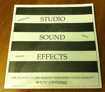 Studio Sound Effects by Bogas Software Apple Macintosh MAC for Studio Session