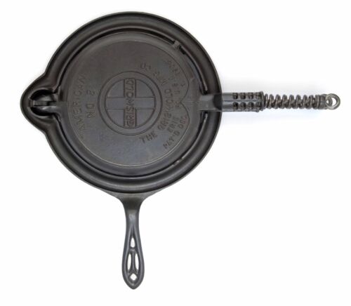 Vintage GRISWOLD #800 CAST IRON pan CHICKEN FRYER HINGED Vintage GRISWOLD #800 CAST IRON pan CHICKEN FRYER HINGED