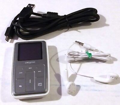 CREATIVE LABS ZEN MEDIA MP3 AUDIO PLAYER 8GB DAP-MD0007 MICROPHOTO + 2 BATTERIES
