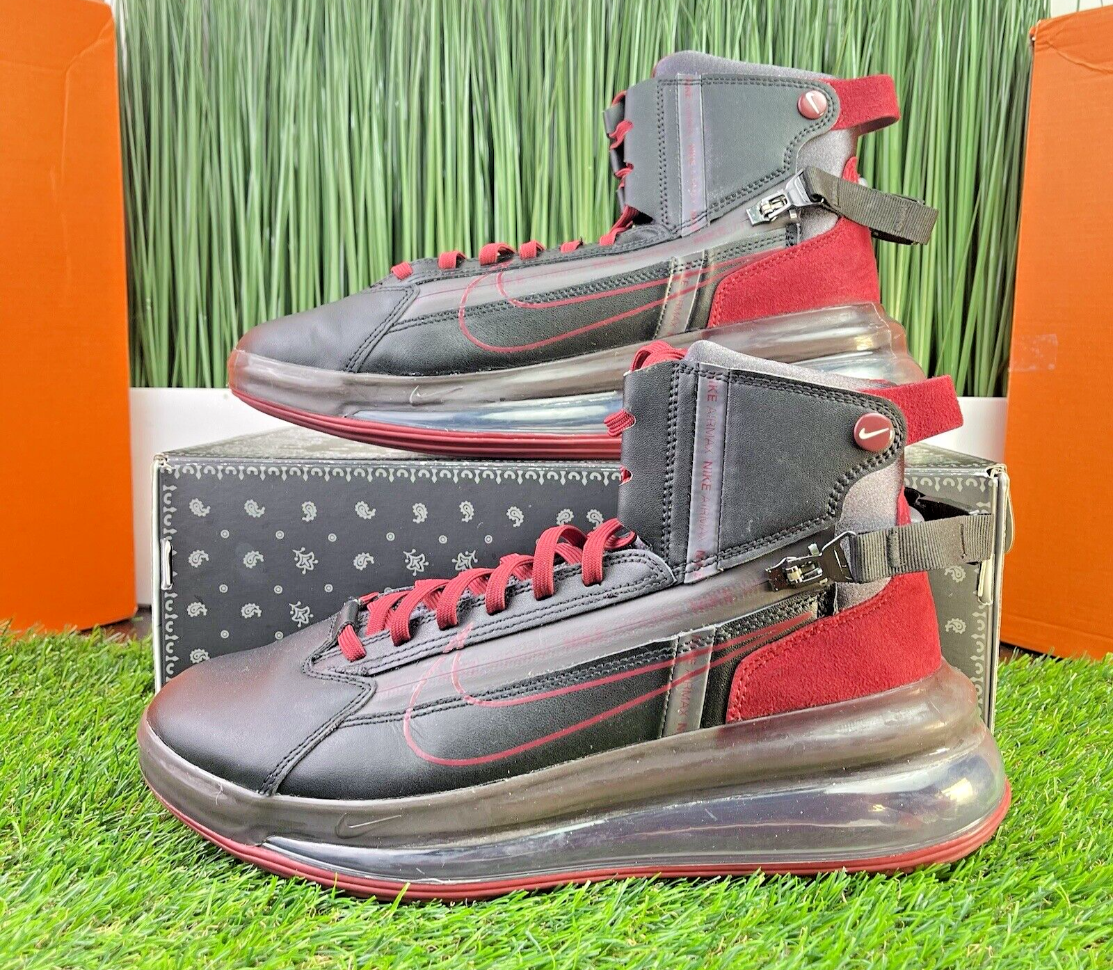 nike air max 720 saturn white black red