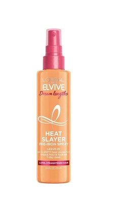 L Oréal Paris Elvive Dream Lengths Heat Slayer Pre-Iron Spray Leave-In 4.4 Ounce