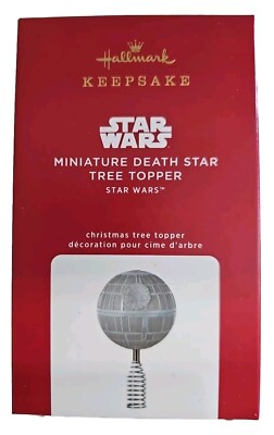 2020 Star Wars Death Star Mini Tree Topper HALLMARK CHRISTMAS  ORNAMENT 20h