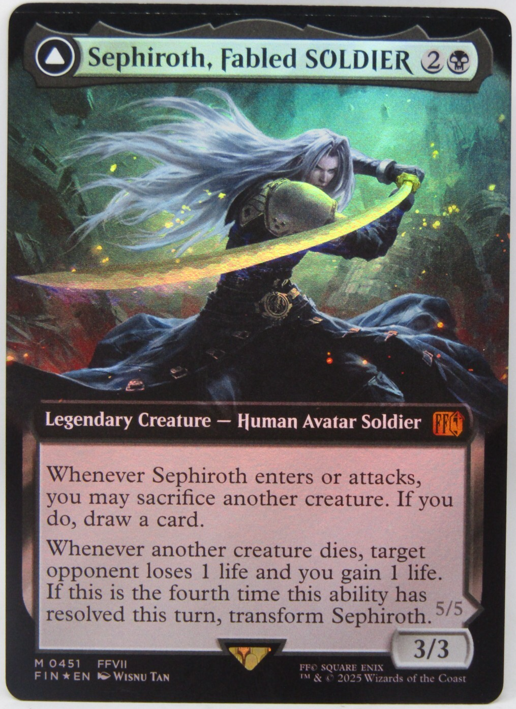 Magic The Gathering Final Fantasy Sephiroth, Fabled SOLDIER