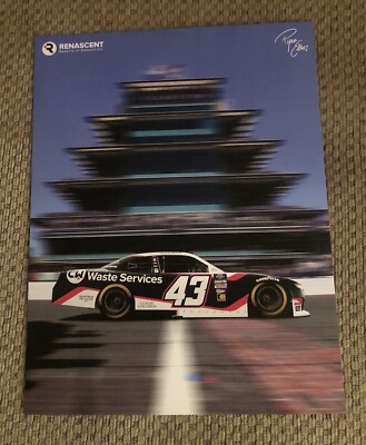 Nascar Xfinity Series #43 Ryan Ellis Renascent Waste Services 2024 Postcard
