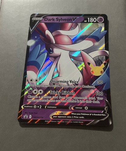 ポケモンカード　Celebrations Dark Sylveon V Box JUMBO Oversized Dark Sylveon V Promo SWSH134 Pokémon