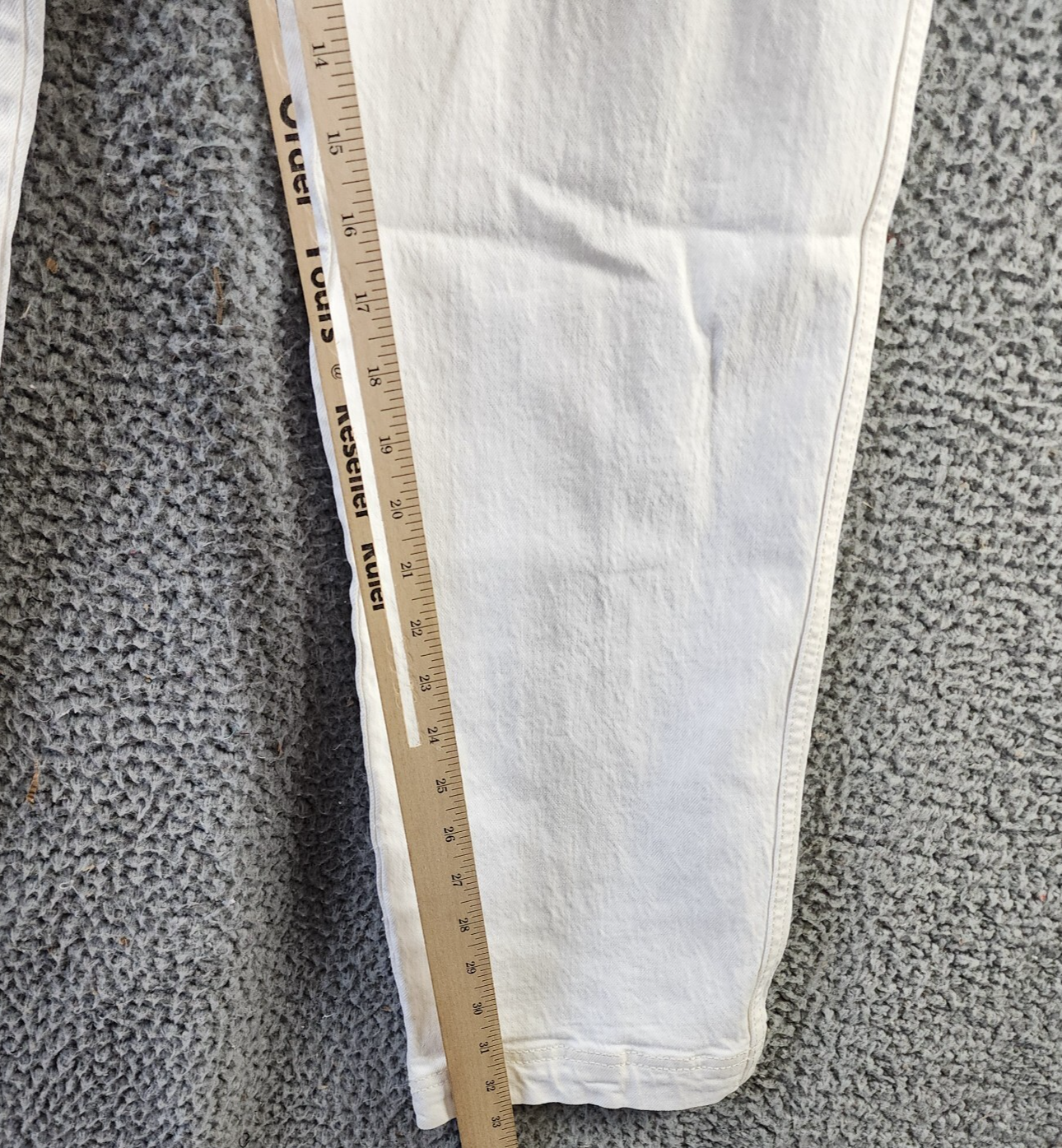 REBECCA MINKOFF Relaxed Cargo Pants Women's 30 Alabaster Button Zip Closure - Picture 12 of 20