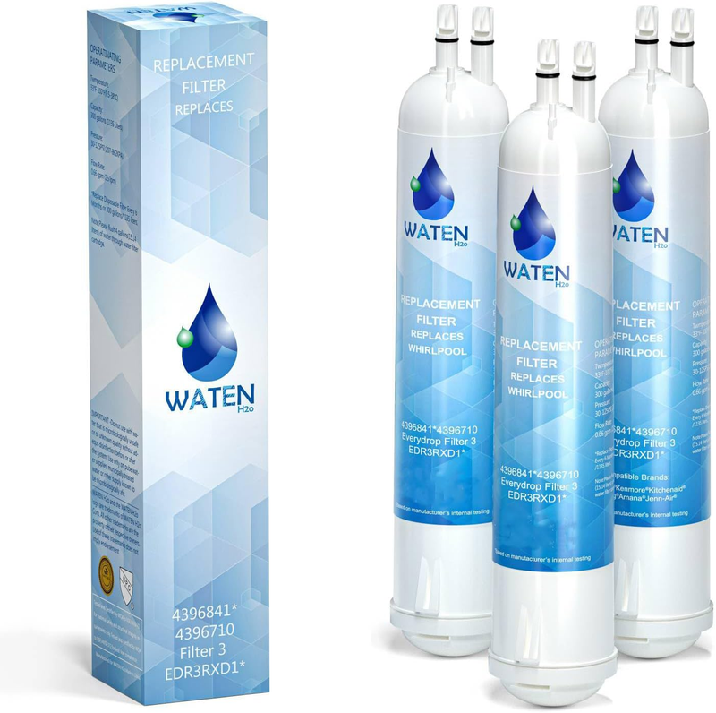 4396841 Water Filter for Whirlpool EDR3RXD1 Kenmore 46-9083 3 Pack