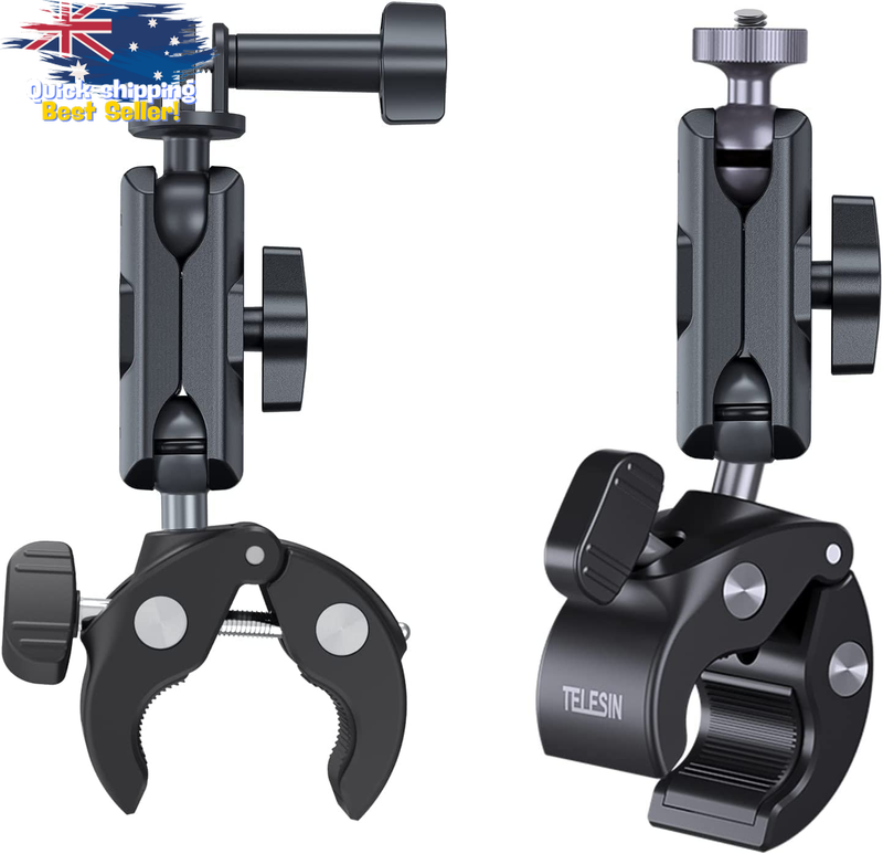 360° Bike Handlebar Mount for GoPro Hero 13 12 11 10 9 8, DJI Osmo, Insta360
