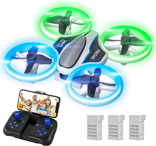 AVIALOGIC M2C Mini Drone for Kids with 1080P HD FPV Camera Drones, green