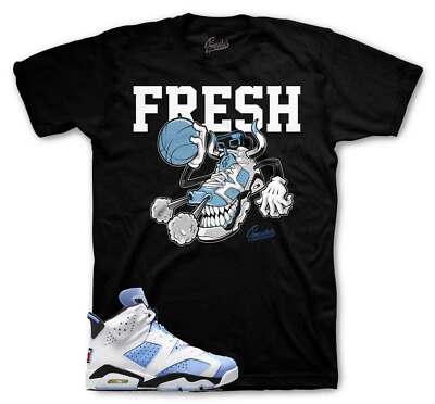 Shirt To Match Jordan 6 UNC University Blue - Fresh Kicks Sneaker Tee
