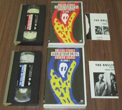 ザ・ローリング・ストーンズ　ヴードゥーラウンジインジャパン　VHSビデオ2本 Japan OFFICIAL VHS video x 2 THE ROLLING STONES Voodoo