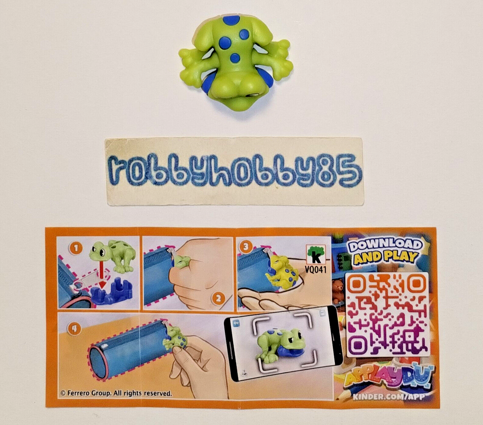 VQ042 Chameleon + BPZ Kinder Surprise Italia Surprises 2024