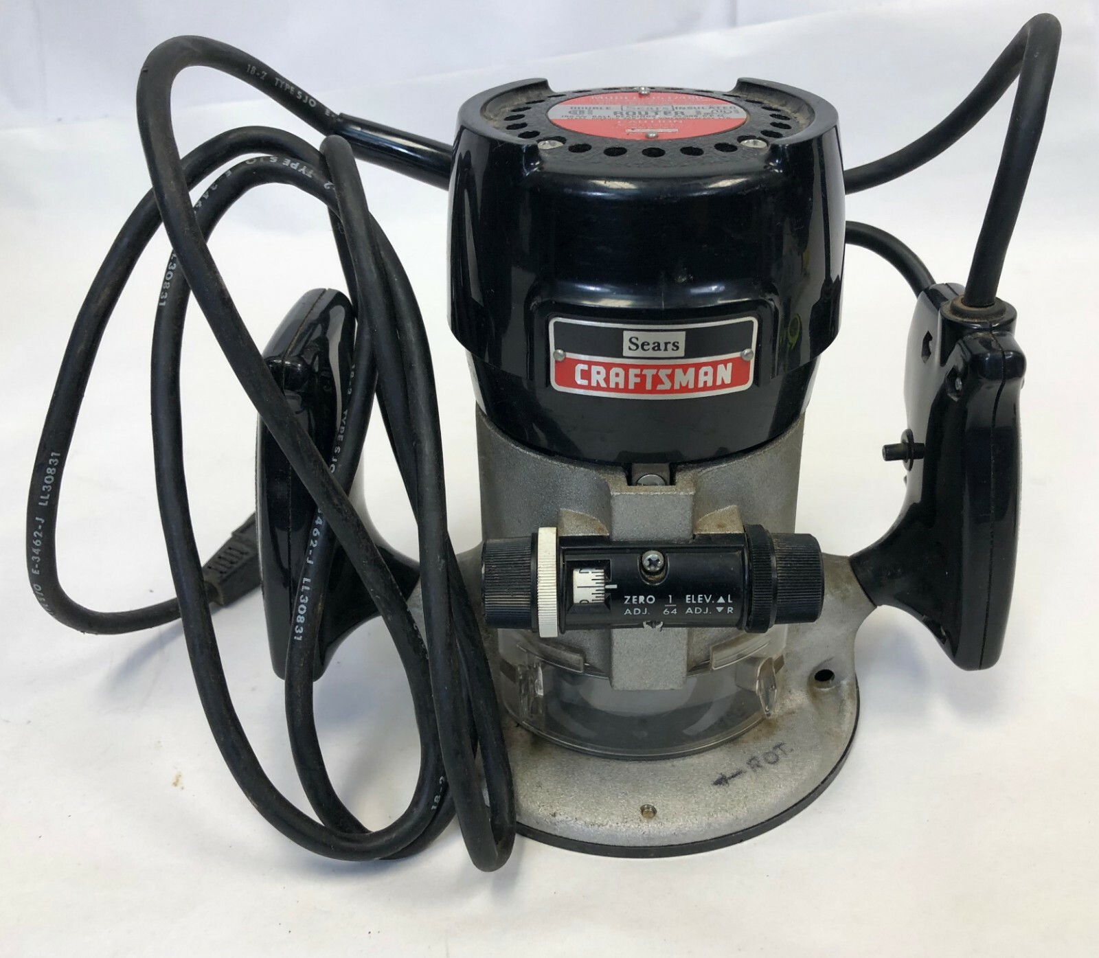 Vintage Sears Craftsman 25k RPM Double Insulated Adjustable Router Tool w/ Case