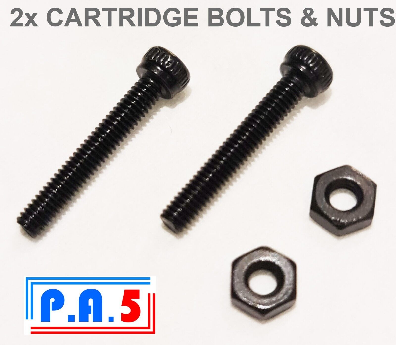 2x Bolts & Nuts Fits SHURE M75ED M44-G M44-7 M44-E - Screws 2x Bolts & Nuts Fits SHURE M75ED M44-G M44-7 M44-E - Screws