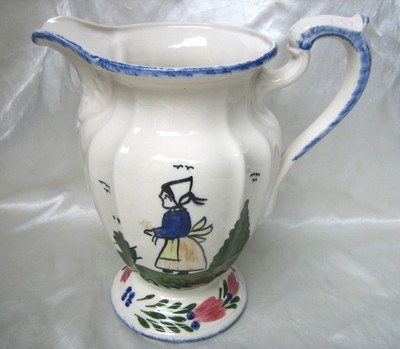 BLUE RIDGE Southern Potteries FRENCH PEASANT pattern MILADY PITCHER ~ Excellent!