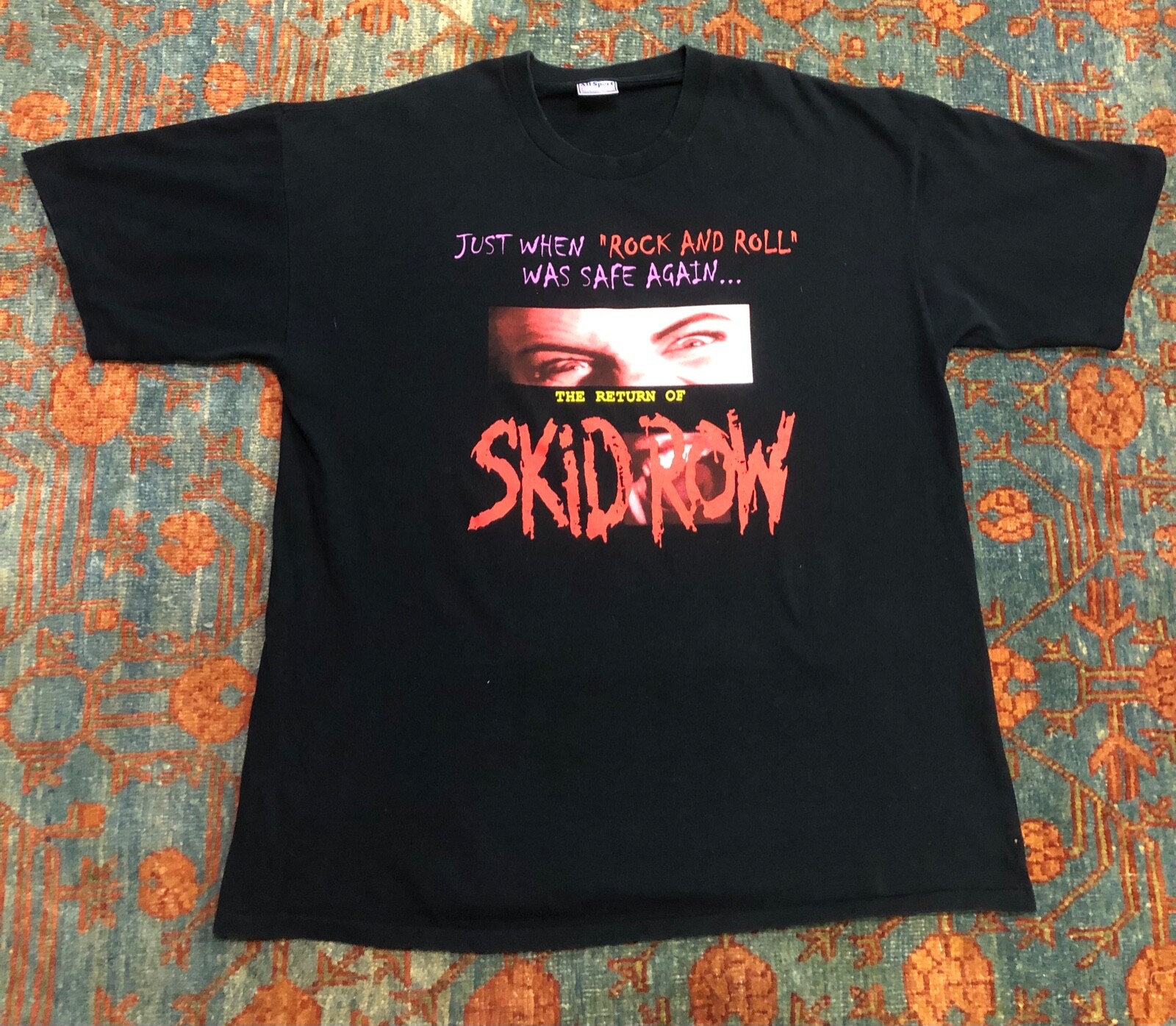 Vintage 2003 Skid Row Thickskin Tour T shirt size XL 100