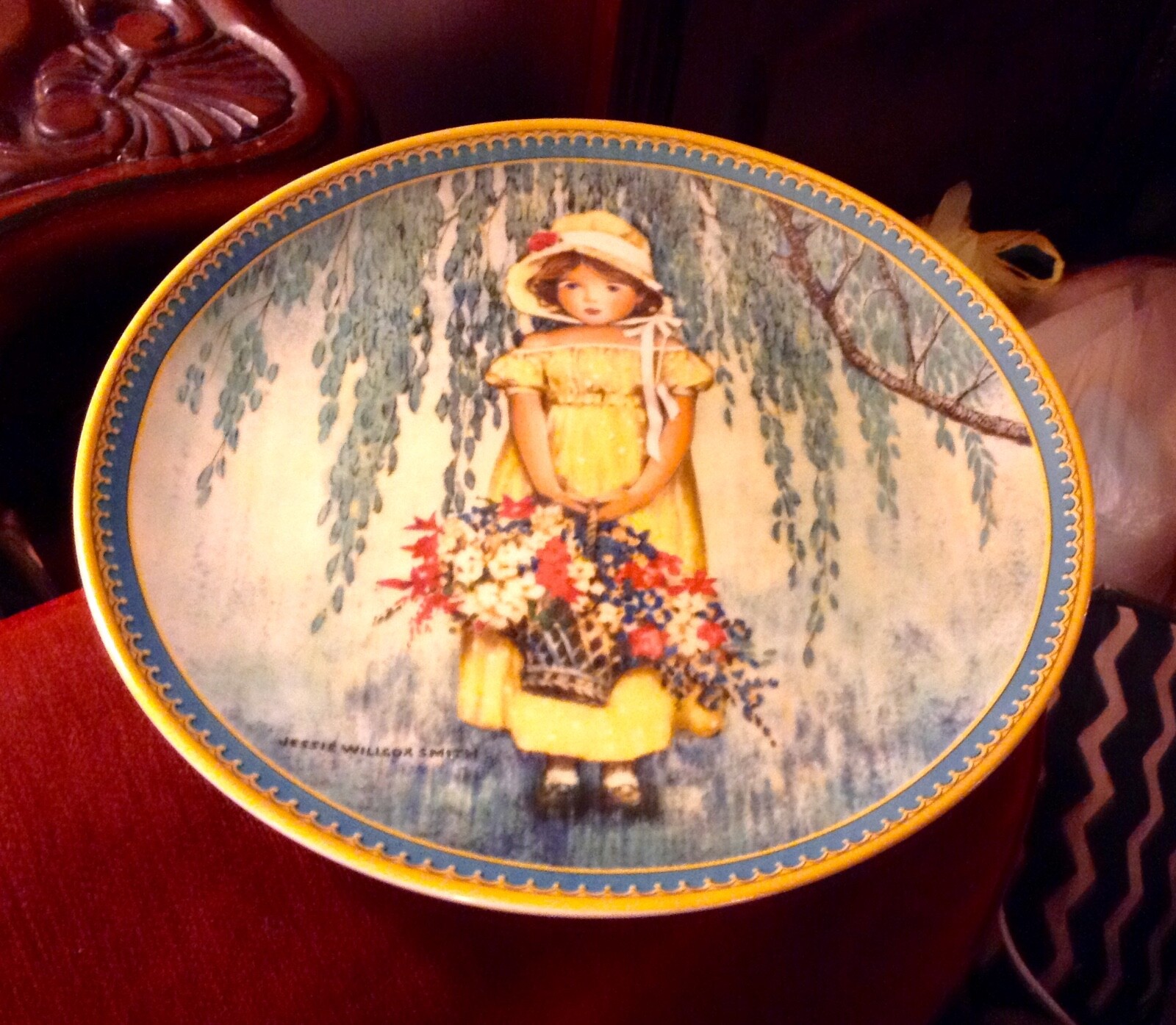 Jessie Wilcox Smith Easter Plate 1986 Limited Edition Childhood Memories Knowles