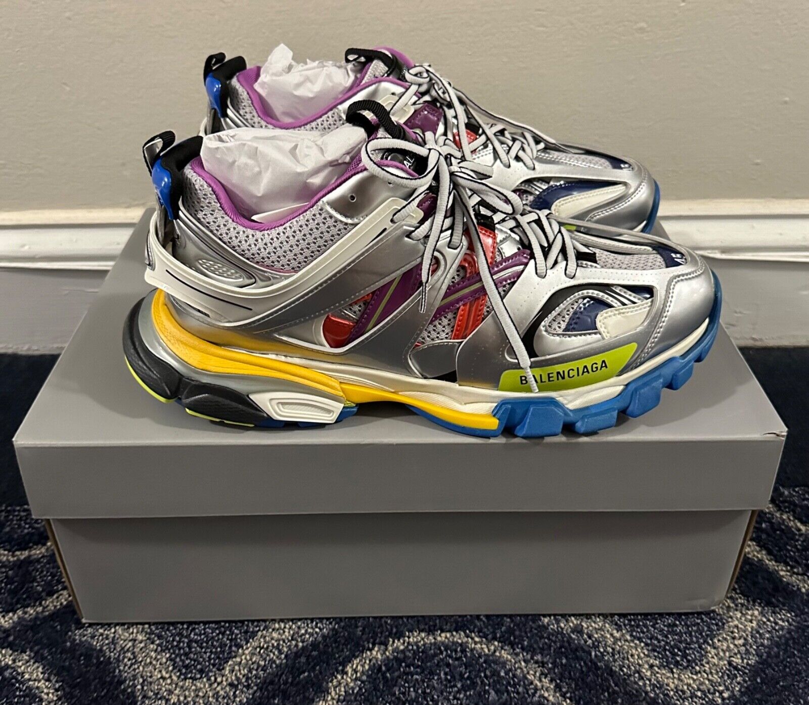 Balenciaga Track Multicolor Cage Mesh Casual Trainer Balenciaga Track Multicolor Cage Mesh Casual Trainer