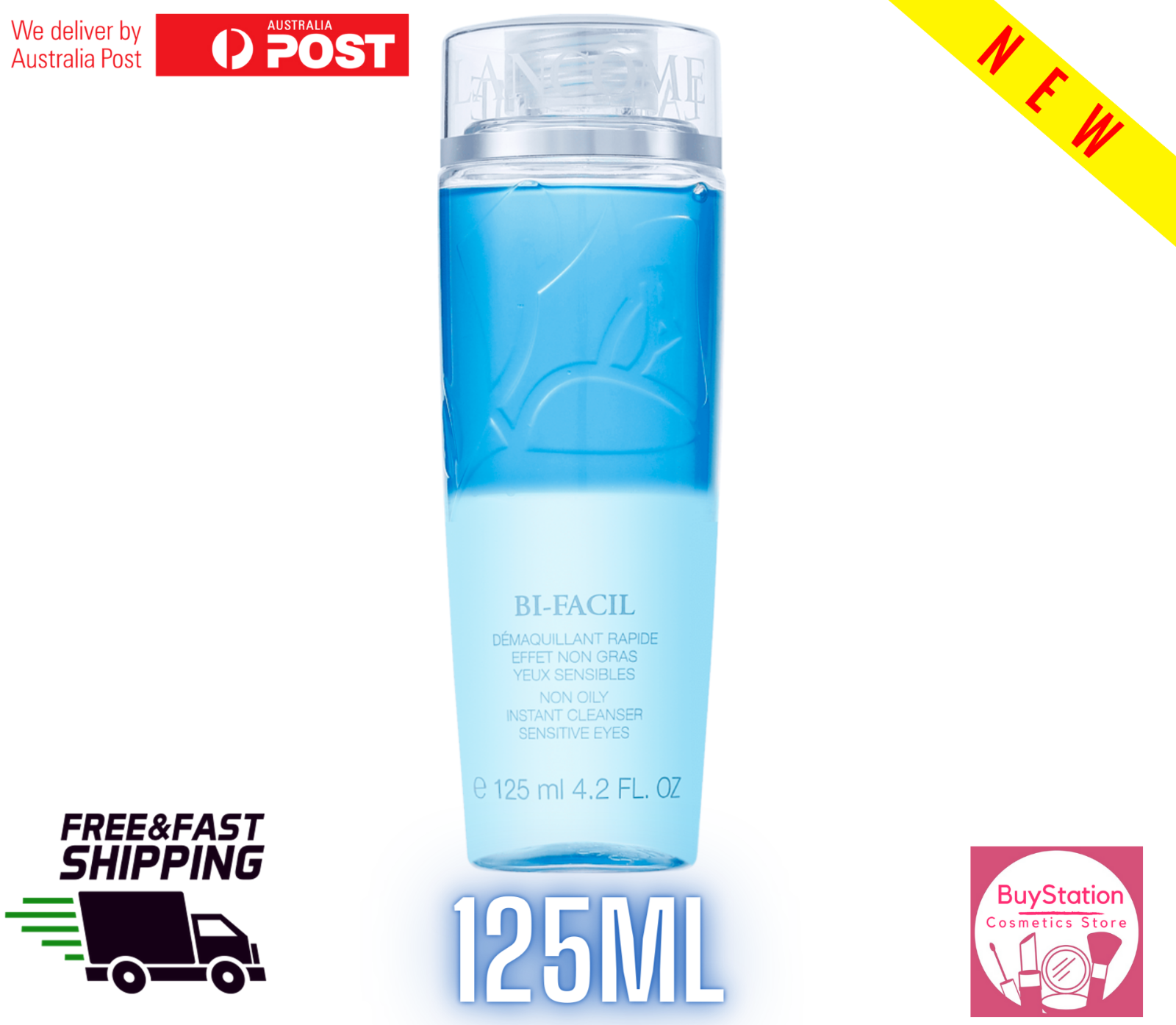 BIFACIL NONOILY INSTANT EYE MAKEUP REMOVER 125ML ** BRAND NEW