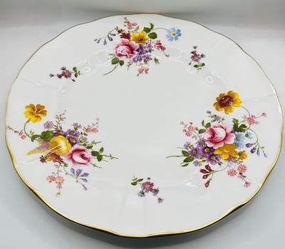 Royal Crown Derby Bone China Large Plate / Derby Posies / 26.5cm Dia / Vtg VGC