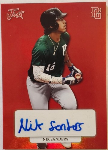 2022 Leaf Perfect Game National Showcase - Nik Sanders #GA-NS2