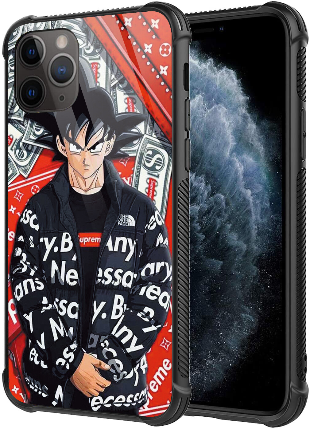 iPhone 7 8 Plus X XS MAX 11 Pro Max 12 Glass Case Anime