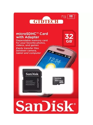 SanDisk 4GB 8GB 16GB 32GB Micro SD SDHC Class 4 TF Flash Memory Card Adapter Lot