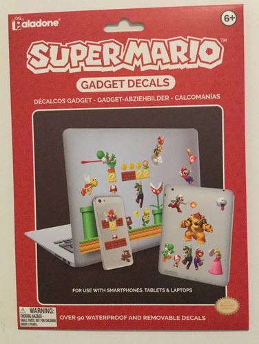 Paladone Super Mario Gadget Decals - 90+ Decals - see pictures - Free Shipping