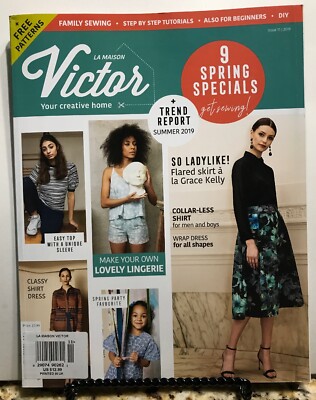 La Maison Victor Spring Specials Get Sewing UK Issue 11 2019 FREE SHIPPING JB