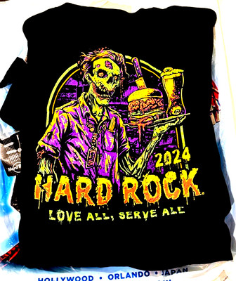 Universal Studios Hard Rock Cafe Orlando Halloween Shirt 2024 Size XL