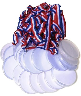 Design Your Own Award Medals, (24 Count) Plastic Material -Perfect For Olympics