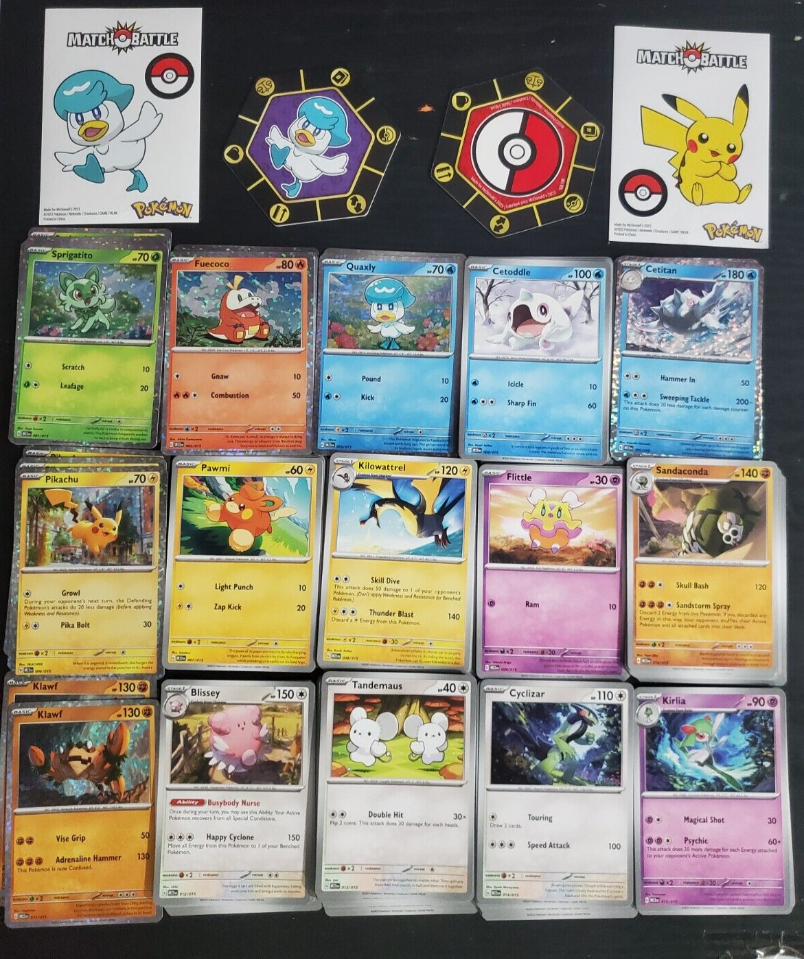 2023 McDONALD'S POKEMON - COMPLETE SET OF 15 CARDS + 2023 McDONALD'S POKEMON - COMPLETE SET OF 15 CARDS +