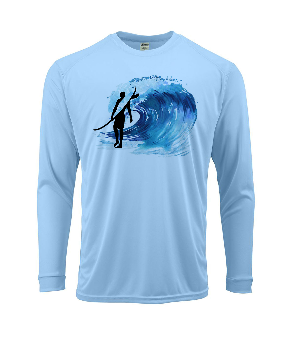 Surfing Wave Surfer Long Sleeve UPF 50 T-Shirt Sport Boat