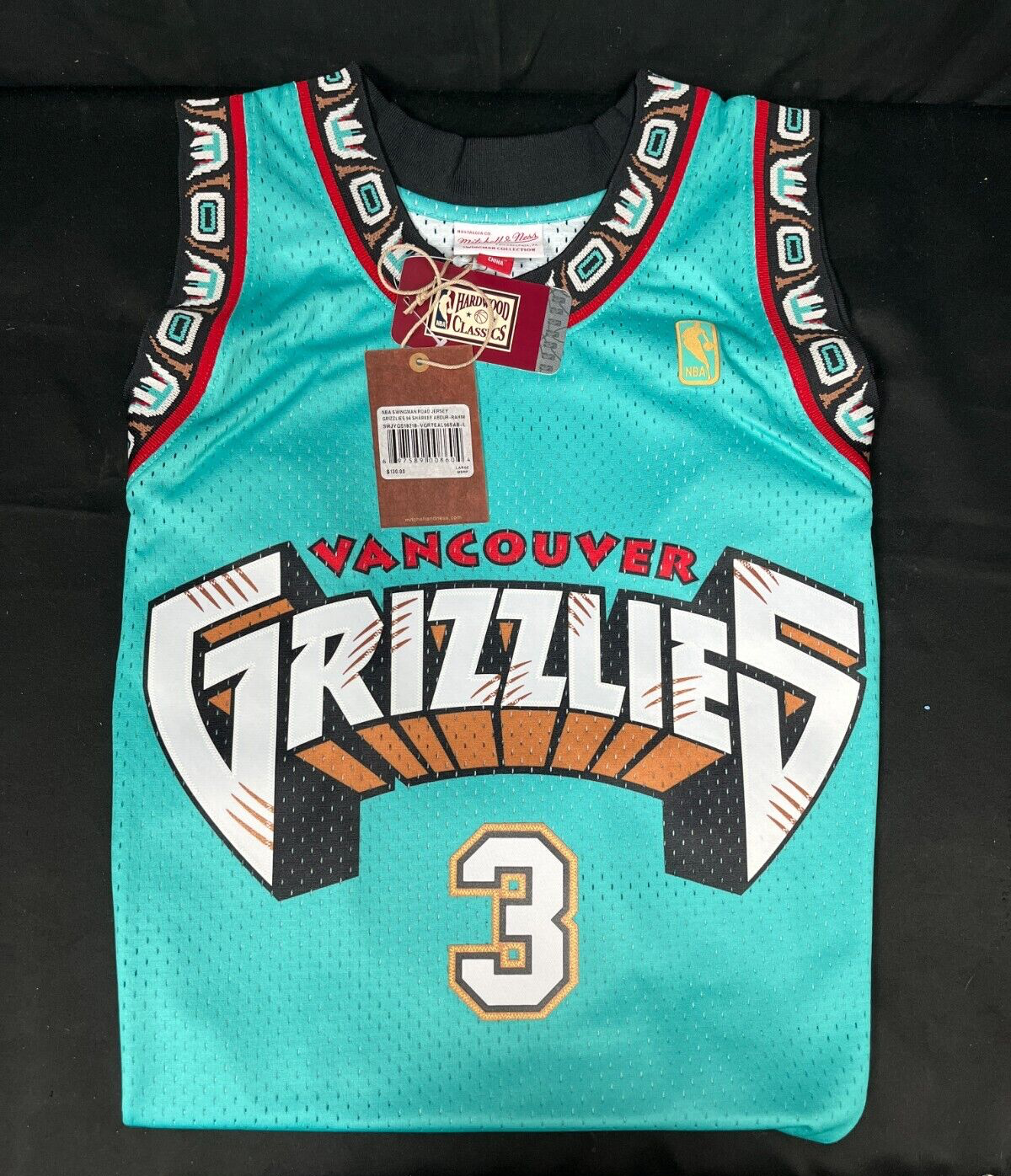Mitchell & Ness Mens Teal NBA Swingman Road Grizzlies 96