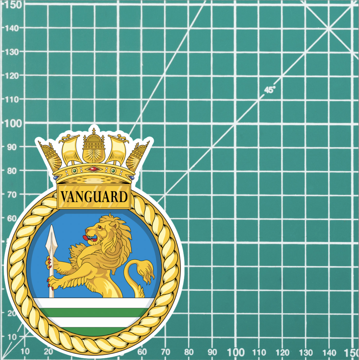 Royal Navy HMS Vanguard Waterproof Vinyl Sticker - Multiple Sizes - Picture 8 of 9