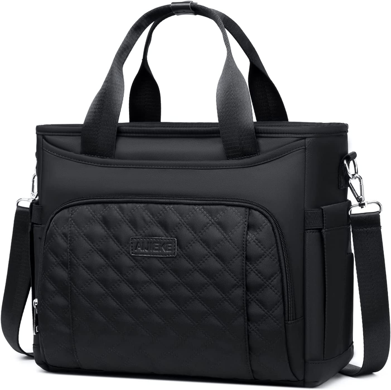 Lunch Bag for Women, Insulated Lunch Box Tote Bag for Work - Extra Large Wide Op