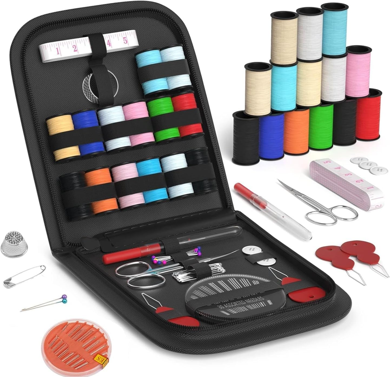 Mini Travel Sewing Kit, DIY Premium Sewing Supplies,Basic Sewing Kit for Adults,