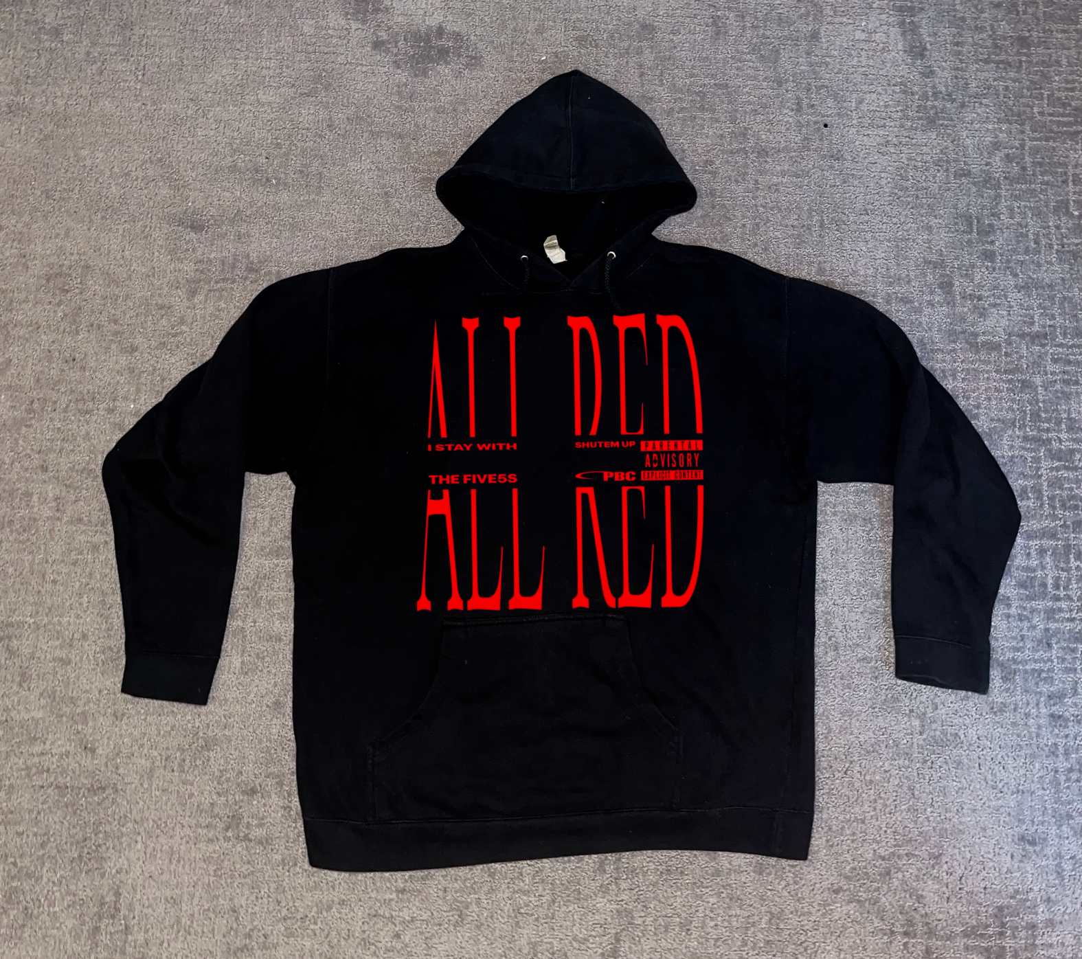 Playboi Carti All Red PBC I Am Music Opium Label Hoodie Merch - All Sizes Playboi Carti All Red PBC I Am Music Opium Label Hoodie Merch - All Sizes