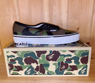 Vans x BAPE 44 DX Authentic First 1st Camo VN0A38EN7BC Green