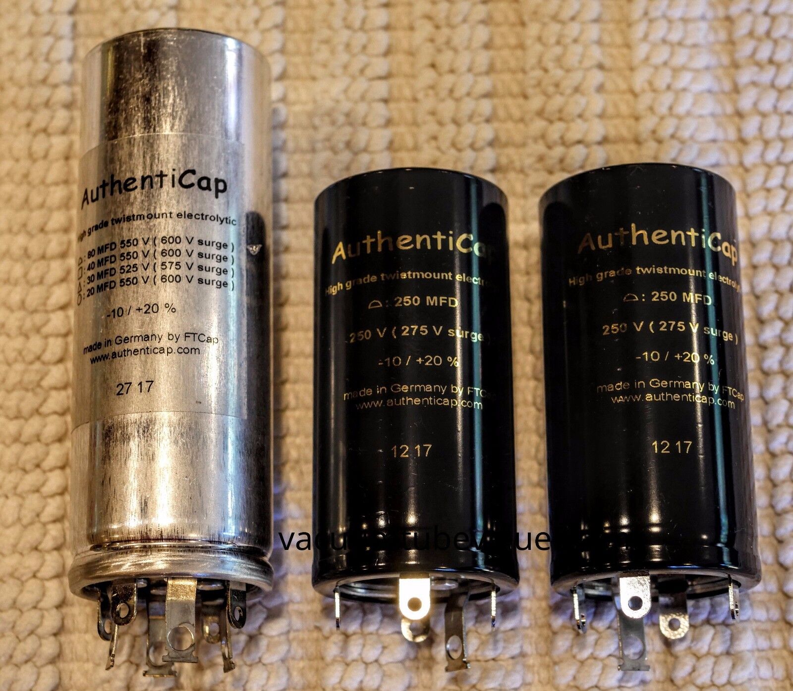 McIntosh MC225 AMP Twist Lock Capacitor Power Supply Rebuild McIntosh MC225 AMP Twist Lock Capacitor Power Supply Rebuild